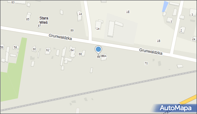 Kutno, Grunwaldzka, 68, mapa Kutno