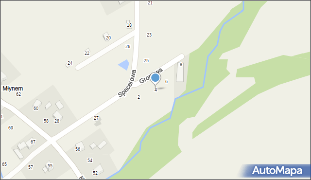 Lanckorona, Gronowa, 4, mapa Lanckorona