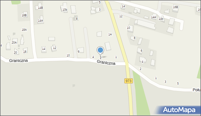 Łęg Tarnowski, Graniczna, 2, mapa Łęg Tarnowski