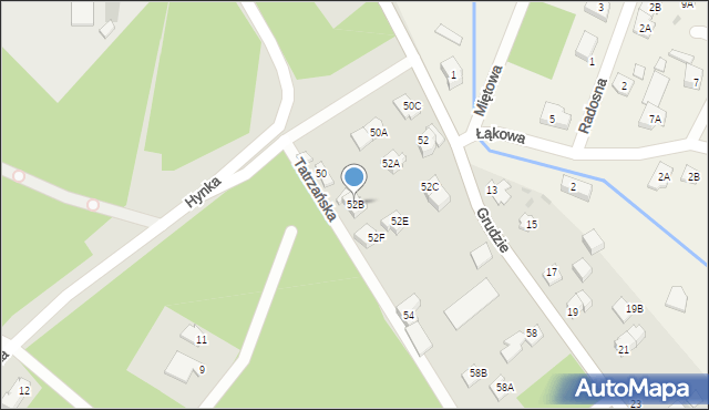 Legionowo, Grudzie, 52B, mapa Legionowo