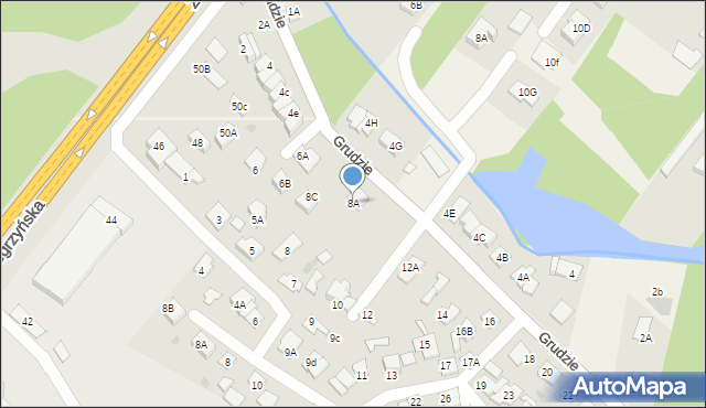 Legionowo, Grudzie, 8A, mapa Legionowo