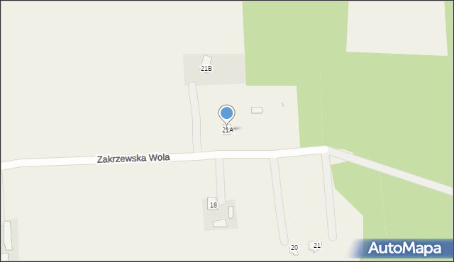 Lesznowola, Grójecka, 21A, mapa Lesznowola