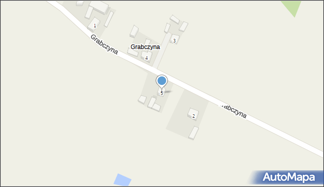 Lichnowo, Grabczyna, 5, mapa Lichnowo