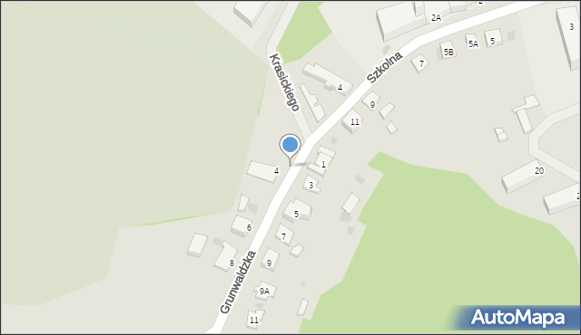 Lidzbark Warmiński, Grunwaldzka, 4a, mapa Lidzbark Warmiński