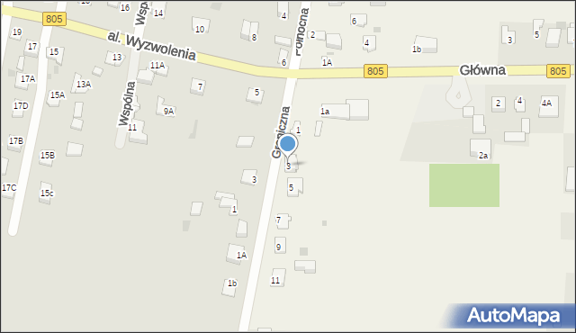 Lipówki, Graniczna, 3, mapa Lipówki