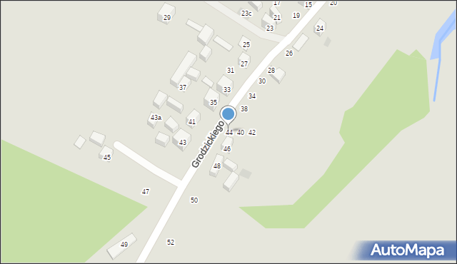 Lublin, Grodzickiego Tadeusza, 44, mapa Lublina