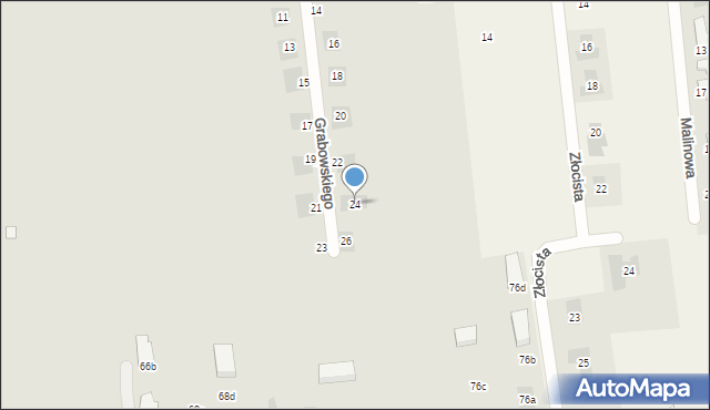Lublin, Grabowskiego Franciszka, 24, mapa Lublina