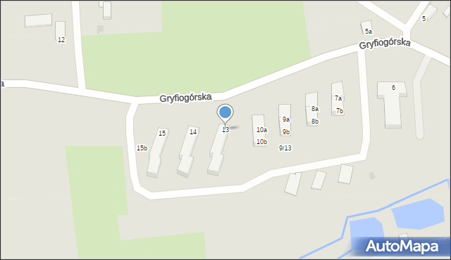 Lubomierz, Gryfiogórska, 13, mapa Lubomierz