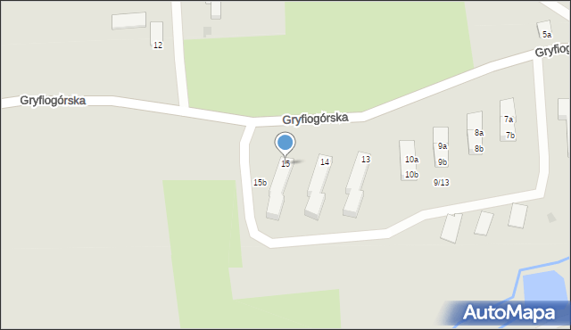 Lubomierz, Gryfiogórska, 15, mapa Lubomierz