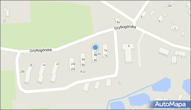 Lubomierz, Gryfiogórska, 8a, mapa Lubomierz