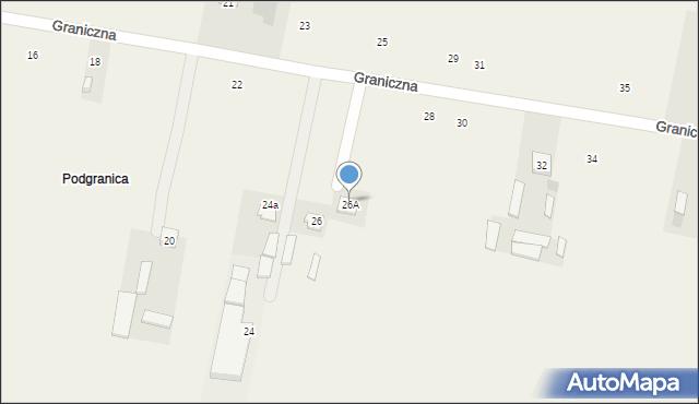 Maków, Graniczna, 26A, mapa Maków