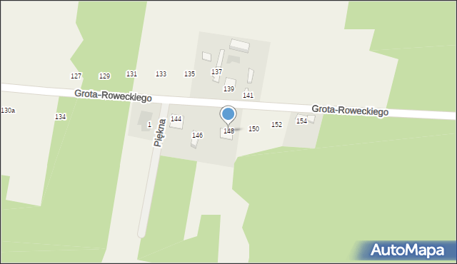 Maków Nowy, Grota-Roweckiego Stefana, gen., 148, mapa Maków Nowy