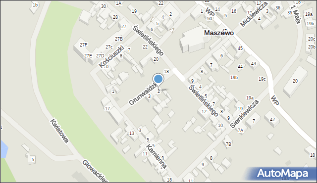 Maszewo, Grunwaldzka, 2, mapa Maszewo