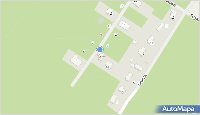 Michałów-Reginów, Grzybowa, 6, mapa Michałów-Reginów