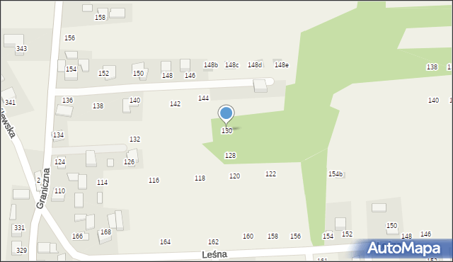 Michałowice, Graniczna, 130, mapa Michałowice