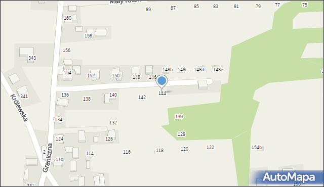 Michałowice, Graniczna, 144, mapa Michałowice