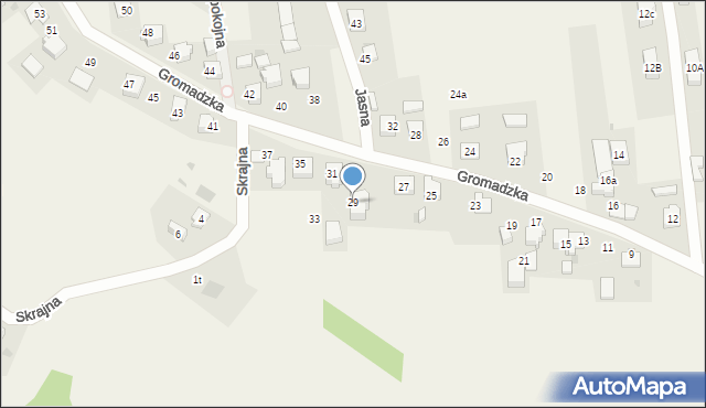 Międzyrzecze, Gromadzka, 29, mapa Międzyrzecze