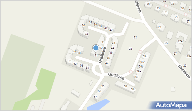 Mierzyn, Grafitowa, 31, mapa Mierzyn