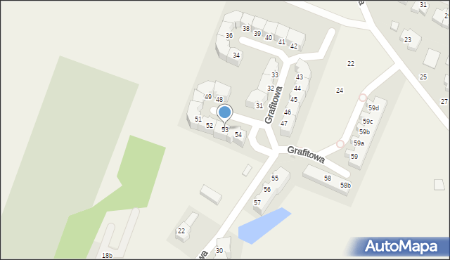 Mierzyn, Grafitowa, 53, mapa Mierzyn