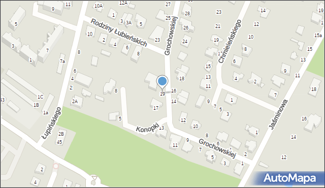 Mińsk Mazowiecki, Grochowskiej Marii, 19, mapa Mińsk Mazowiecki