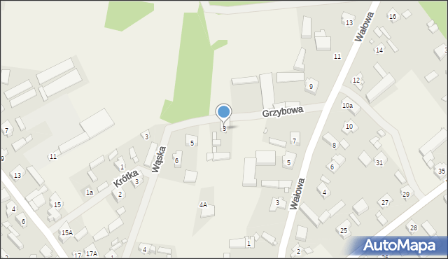 Mochy, Grzybowa, 3, mapa Mochy