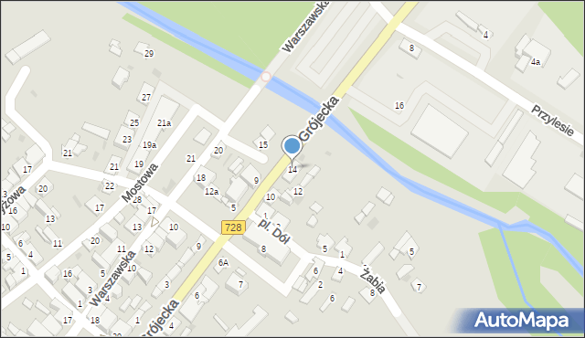 Mogielnica, Grójecka, 14, mapa Mogielnica