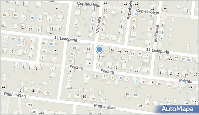 Mogilno, Grota-Roweckiego Stefana, gen., 1, mapa Mogilno