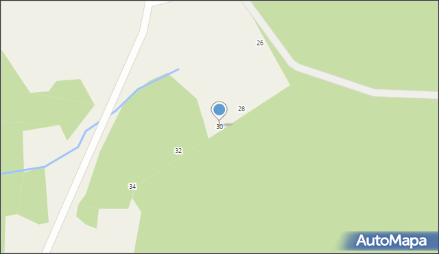 Mokrzyska, Grzybowa, 30, mapa Mokrzyska