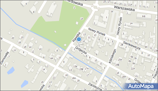 Mszczonów, Grójecka, 1, mapa Mszczonów