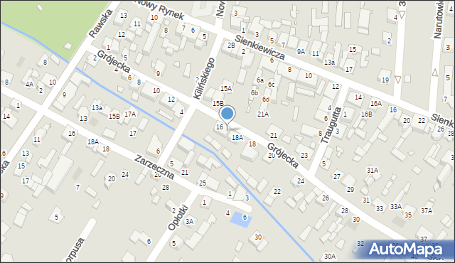 Mszczonów, Grójecka, 16A, mapa Mszczonów