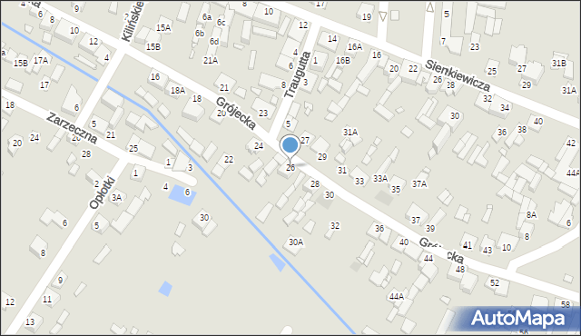 Mszczonów, Grójecka, 26, mapa Mszczonów