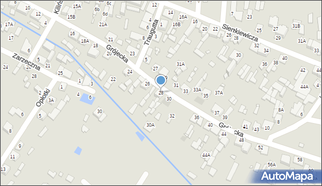 Mszczonów, Grójecka, 28, mapa Mszczonów