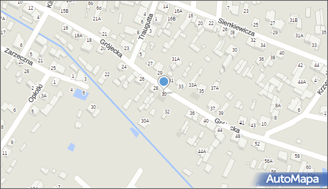 Mszczonów, Grójecka, 30, mapa Mszczonów