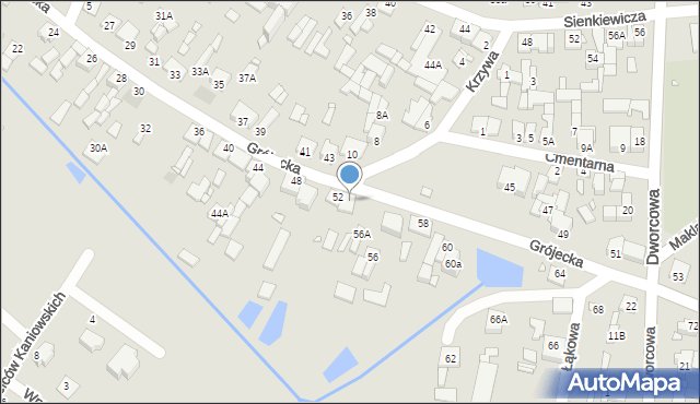 Mszczonów, Grójecka, 54, mapa Mszczonów