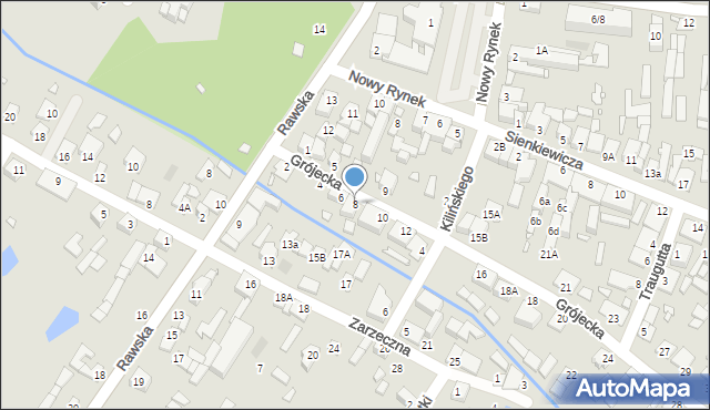 Mszczonów, Grójecka, 8, mapa Mszczonów