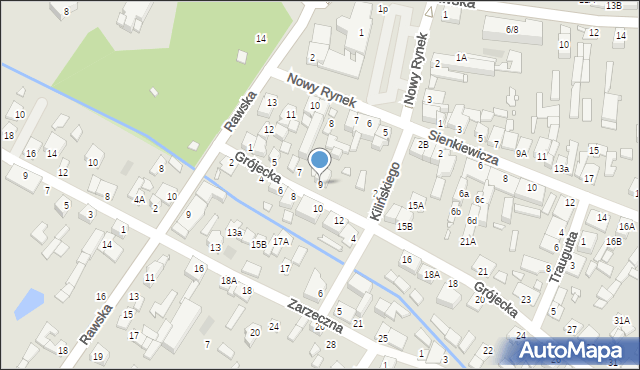 Mszczonów, Grójecka, 9, mapa Mszczonów