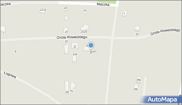 Mszczonów, Grota-Roweckiego Stefana, gen., 23, mapa Mszczonów