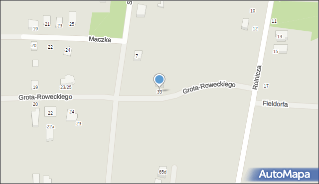 Mszczonów, Grota-Roweckiego Stefana, gen., 33, mapa Mszczonów
