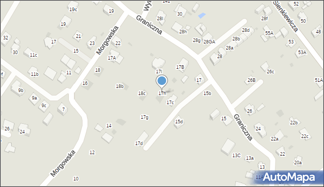 Mysłowice, Graniczna, 17h, mapa Mysłowice