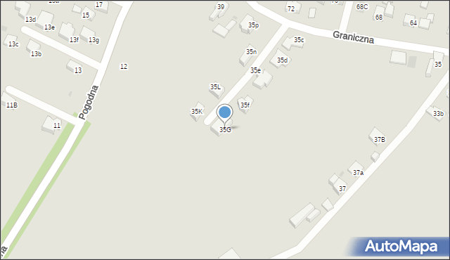 Mysłowice, Graniczna, 35G, mapa Mysłowice