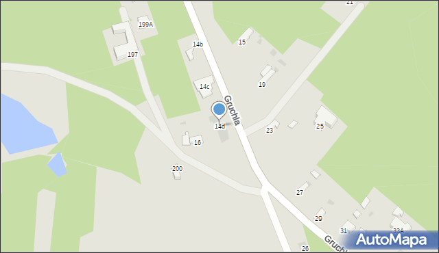 Myszków, Gruchla, 14d, mapa Myszków