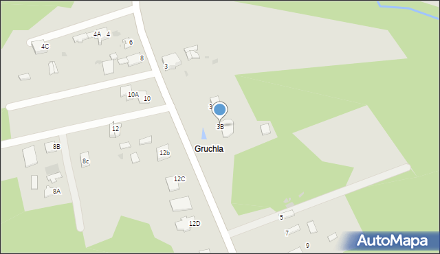 Myszków, Gruchla, 3B, mapa Myszków