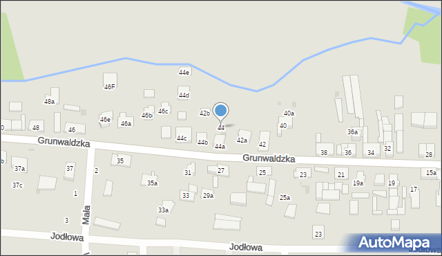 Namysłów, Grunwaldzka, 44, mapa Namysłów
