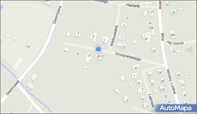 Nekla, Grudzielskiego Kazimierza, gen., 10, mapa Nekla