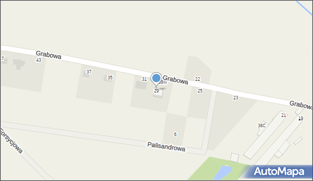 Niemstów, Grabowa, 29, mapa Niemstów