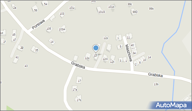 Niepołomice, Grabska, 12l, mapa Niepołomice
