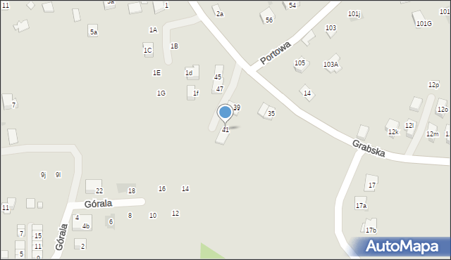 Niepołomice, Grabska, 41, mapa Niepołomice