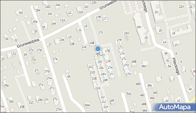 Niepołomice, Grunwaldzka, 19H, mapa Niepołomice