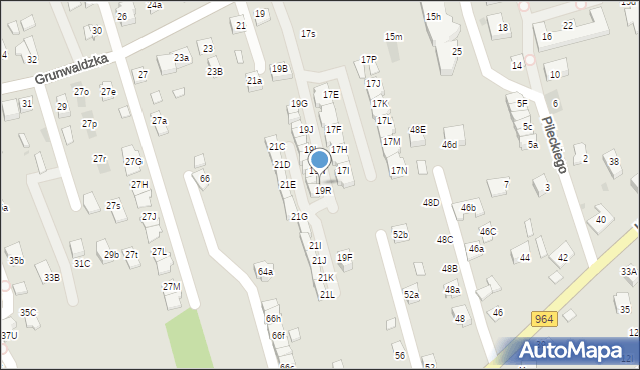 Niepołomice, Grunwaldzka, 19P, mapa Niepołomice