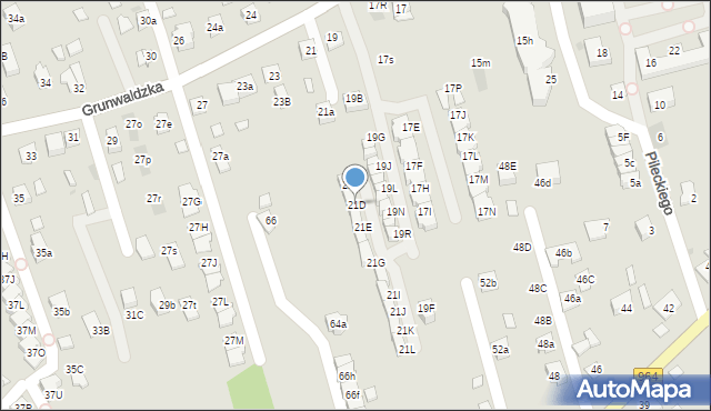 Niepołomice, Grunwaldzka, 21D, mapa Niepołomice